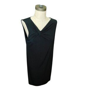 Chico's Size M Medium (1) Slinky Stretchy Classic Black Dress